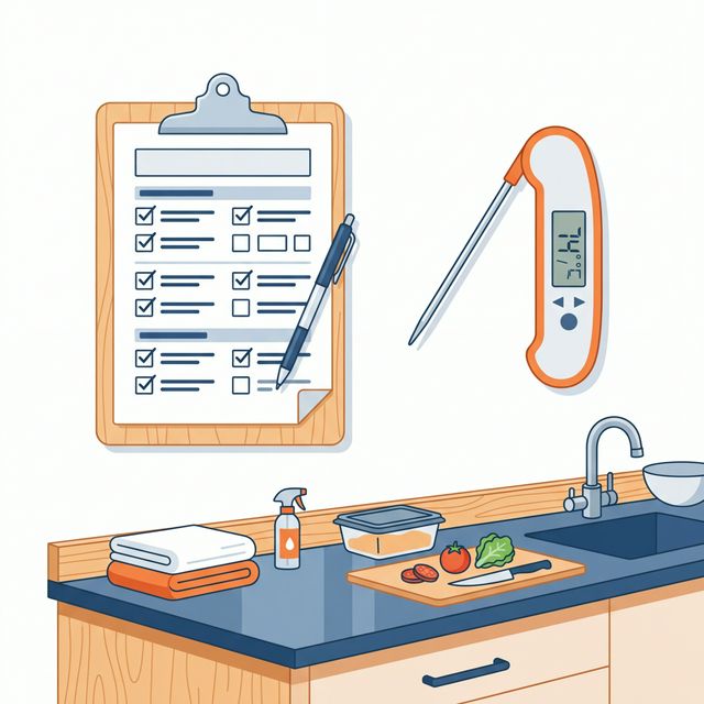 清潔なキッチンとHACCPチェックリスト